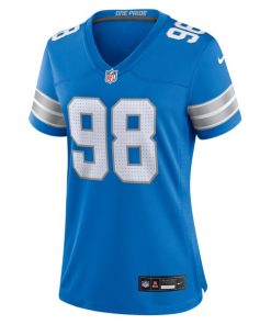 Alternative view of D.J. Reader Detroit Lions Nike Women's Team Game Jersey -  Blue