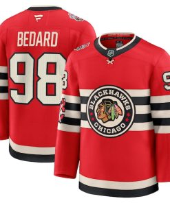 Connor Bedard Chicago Blackhawks  2025 NHL Winter Classic Premium Player Jersey - Red