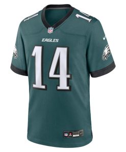 Alternative view of Sam Howell Philadelphia Eagles Nike Team Game Jersey - Midnight Green