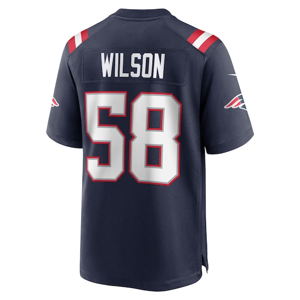 Jared Wilson New England Patriots Nike Team Game Jersey - Navy - Image 3