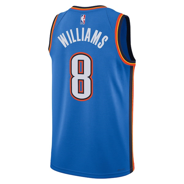 Jalen Williams Oklahoma City Thunder Nike Unisex Swingman Jersey - Icon Edition - Blue - Image 3