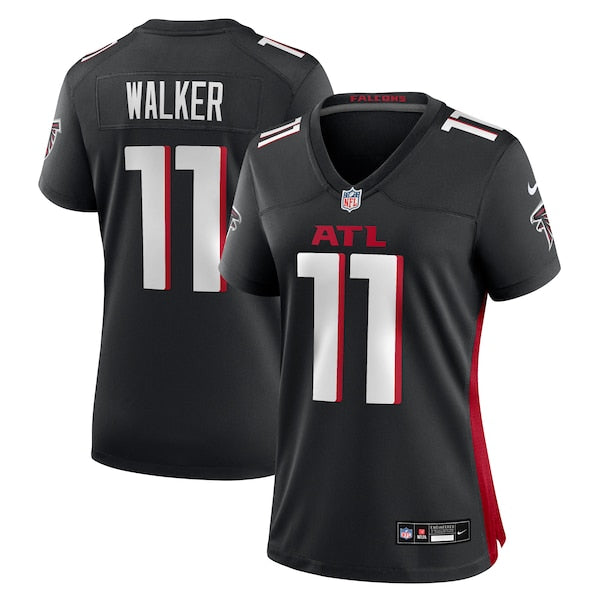 Jalon Walker Atlanta Falcons Nike Women's Team Game Jersey - Black