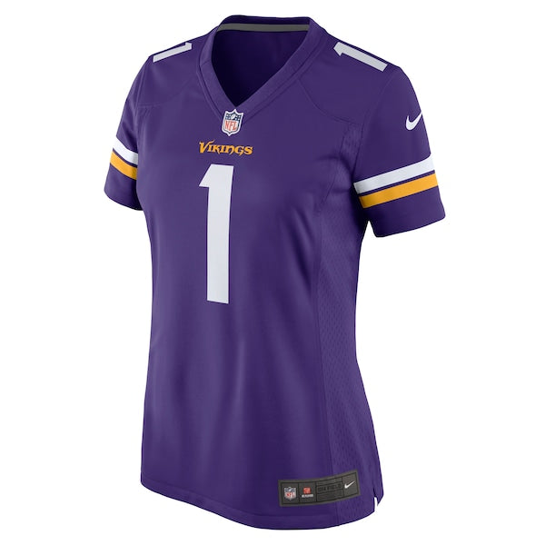 Number 1 Mom Minnesota Vikings Nike Women's Game Jersey - Purple - Image 2