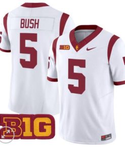 Men's Reggie Bush Nike #5 USC Trojans Vapor Limited Jersey - White