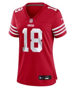 Alternative view of Isaiah Hodgins San Francisco 49ers Nike Women's Team Game Jersey -  Scarlet