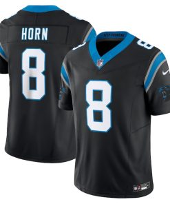 Alternative view of Jaycee Horn Carolina Panthers Nike Vapor F.U.S.E. Limited Jersey - Black/Blue