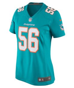 Alternative view of Quinton Bell Miami Dolphins Nike Women's  Game Jersey -  Aqua