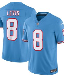 Will Levis Tennessee Titans Nike Alternate Oilers Throwback Vapor F.U.S.E. Limited Jersey - Light Blue/Navy