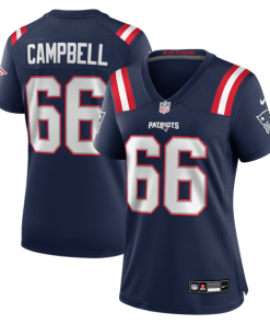 Will Campbell New England Patriots Nike Women's Team Game Jersey -  Navy