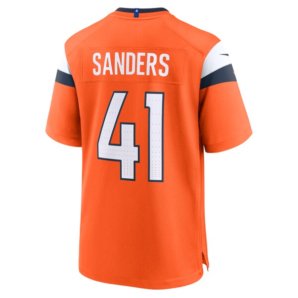 Drew Sanders Denver Broncos Nike Team Game Jersey - Orange - Image 5