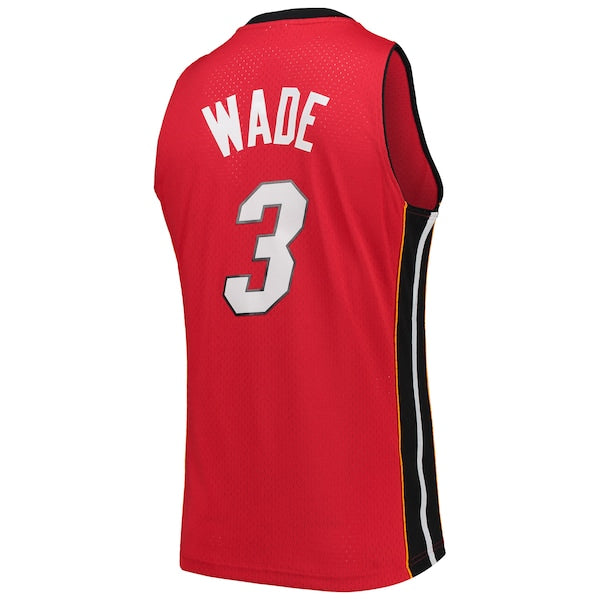 Dwyane Wade Miami Heat Big & Tall Hardwood Classics 2005/06 Swingman Jersey - Red - Image 3