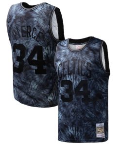 Paul Pierce Boston Celtics Hardwood Classics 2007/08 Tie-Dye Swingman Jersey - Black