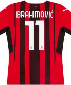 Ibrahimovi? AC Milan 2021-22 Home Player Jersey- Red/Black