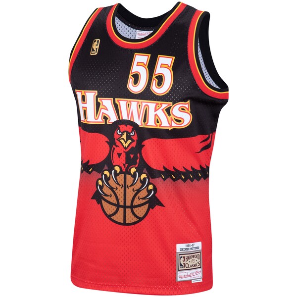 Dikembe Mutombo Atlanta Hawks Hardwood Classics Swingman Jersey - Scarlet - Image 2