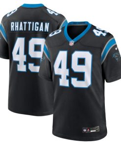Jon Rhattigan Carolina Panthers Nike  Game Jersey -  Black
