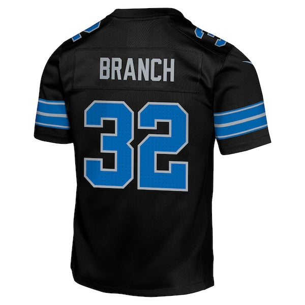 Brian Branch Detroit Lions Nike Youth Alternate Player Game Jersey - Black - Image 2