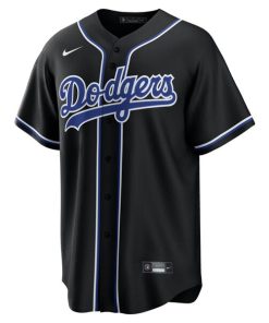 Alternative view of Freddie Freeman Los Angeles Dodgers Nike  Youth Lights Out Replica Player Jersey - Black
