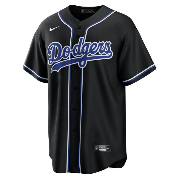 Freddie Freeman Los Angeles Dodgers Nike Youth Lights Out Replica Player Jersey - Black - Image 2
