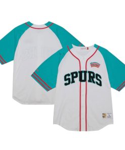 San Antonio Spurs Practice Day Baseball Jersey - White