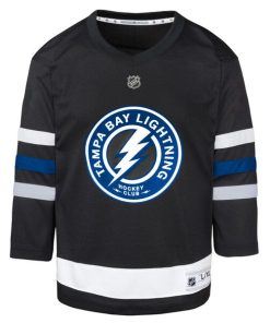 Alternative view of Nikita Kucherov Tampa Bay Lightning Youth Alternate Replica Player Jersey - Black