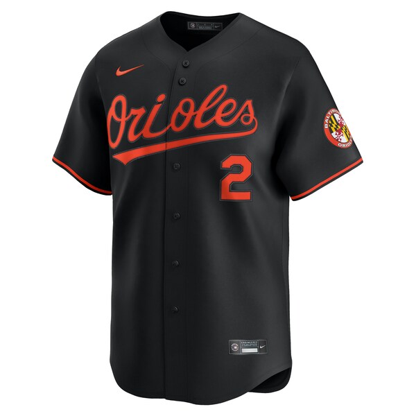 Gunnar Henderson Baltimore Orioles Nike Alternate Limited Player Jersey - Black/White - Image 3