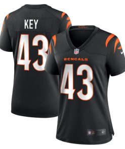 Jaylen Key Cincinnati Bengals Nike Women's Team Game Jersey -  Black