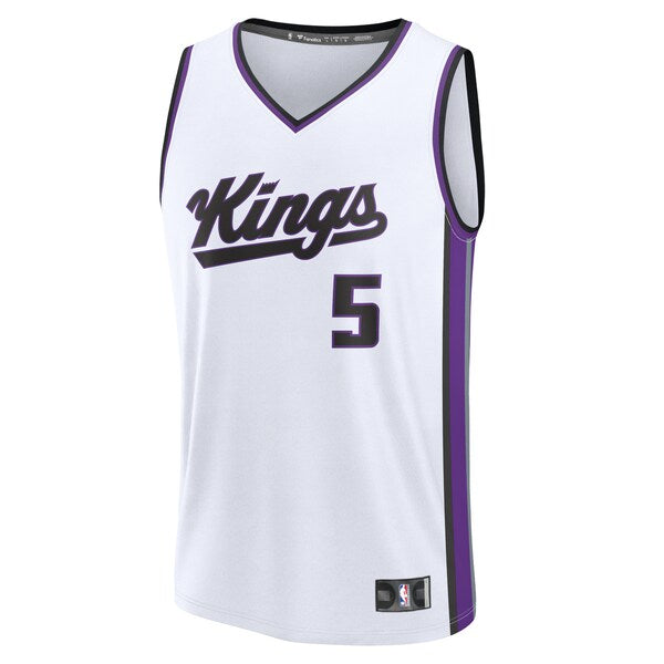 De'Aaron Fox Sacramento Kings Fast Break Replica Player Jersey - Association Edition - White - Image 2