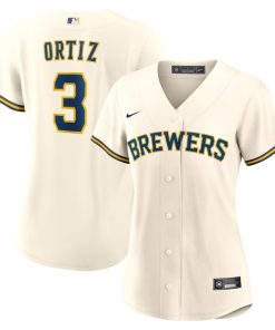 Joey Ortiz Milwaukee Brewers Nike Women's Home Replica Jersey - Cream