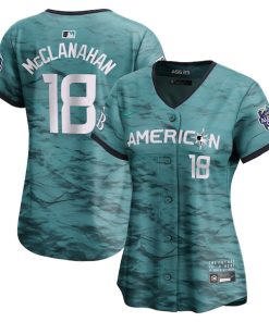 Shane McClanahan American League Nike Women's 2023 MLB All-Star Game Limited Player Jersey - Teal