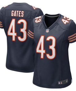 DeMarquis Gates Chicago Bears Nike Women's Game Player Jersey - Navy