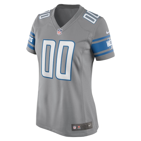 Detroit Lions Nike Women's Alternate Custom Game Jersey - Gray - Image 2