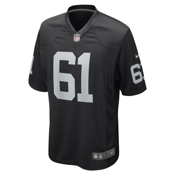 Jordan Meredith Las Vegas Raiders Nike Game Player Jersey - Black - Image 2