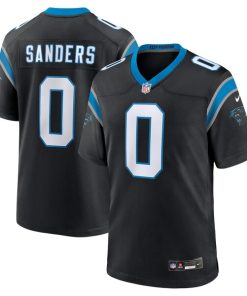 Alternative view of Ja'Tavion Sanders Carolina Panthers Nike  Game Jersey -  Black