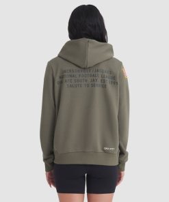 Alternative view of Jacksonville Jaguars Nike Women's 2025 Salute to Service Sideline Standard Issue Dri-FIT Hoodie - Olive