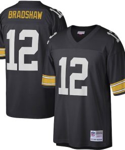 Terry Bradshaw Pittsburgh Steelers Legacy Replica Jersey - Black