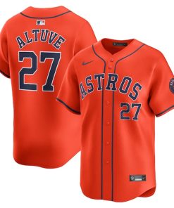 Jose Altuve Houston Astros Nike Alternate Limited Player Jersey?¨C Orange