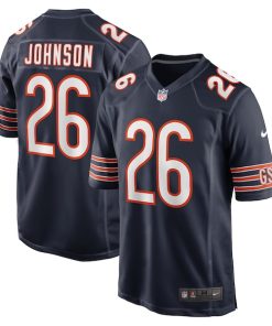 Quindell Johnson Chicago Bears Nike Team Game Jersey -  Navy