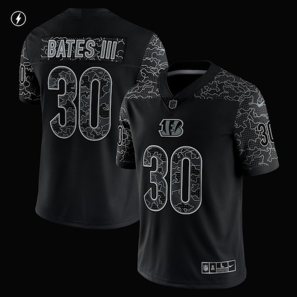 Jessie Bates III Cincinnati Bengals Nike RFLCTV Limited Jersey - Black - Image 3