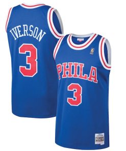 Allen Iverson Philadelphia 76ers 1996/97 Hardwood Classics Swingman Jersey - Royal