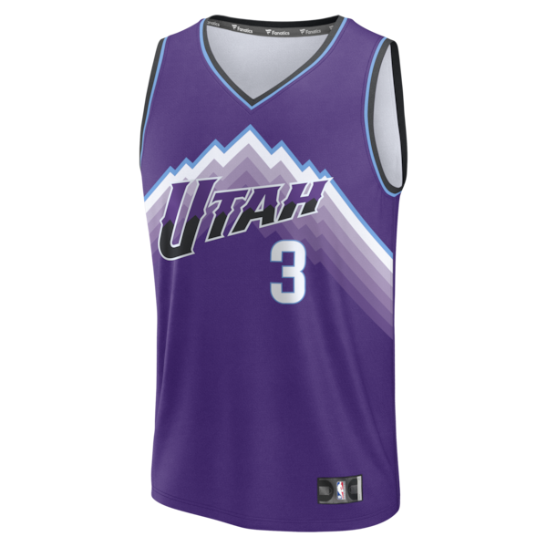 Keyonte George Utah Jazz Fast Break Replica Jersey - Purple - Icon Edition - Image 2