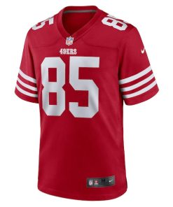 Alternative view of George Kittle San Francisco 49ers Nike Player Game Jersey - Scarlet