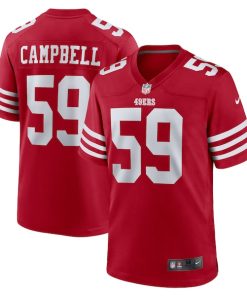 De'Vondre Campbell San Francisco 49ers Nike Team Game Jersey -  Scarlet