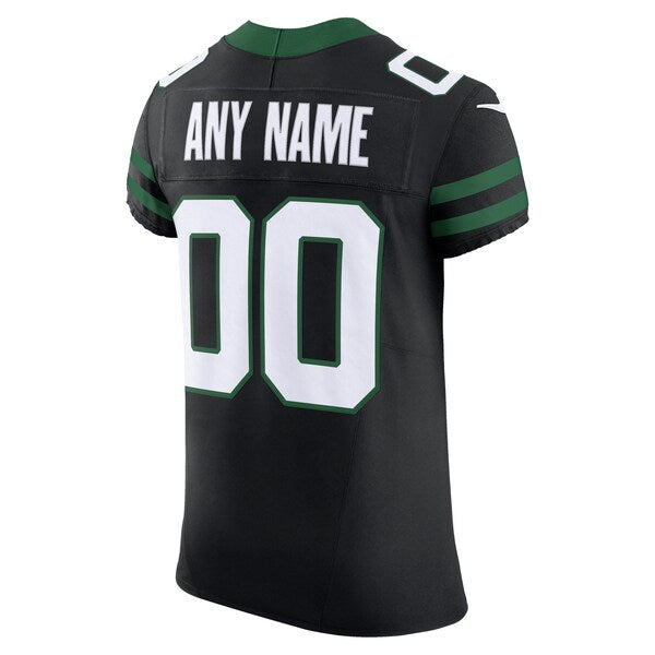 New York Jets Nike Alternate Vapor F.U.S.E. Elite Custom Jersey - Legacy Black - Image 3