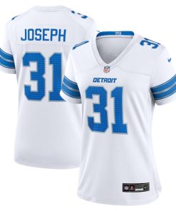 Kerby Joseph Detroit Lions Nike Women's Game Jersey -  White/Blue