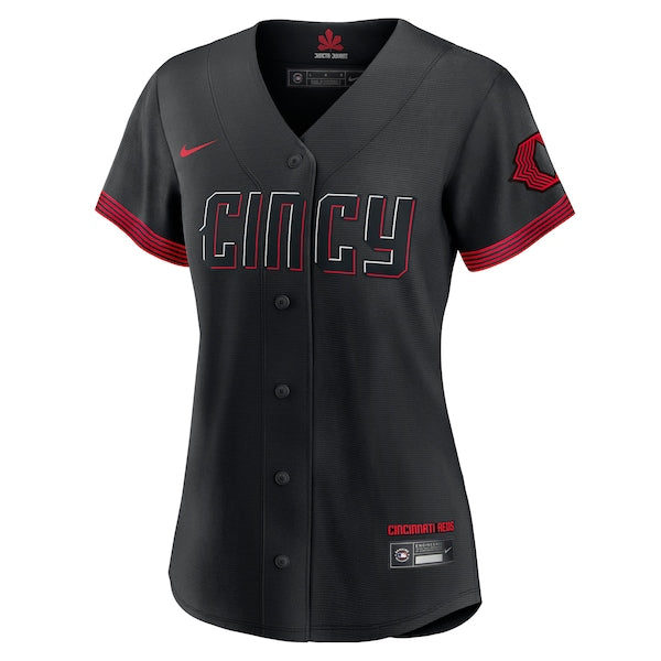 Joey Votto Cincinnati Reds Nike Women's 2023 City Connect Replica Player Jersey - Black - Image 2