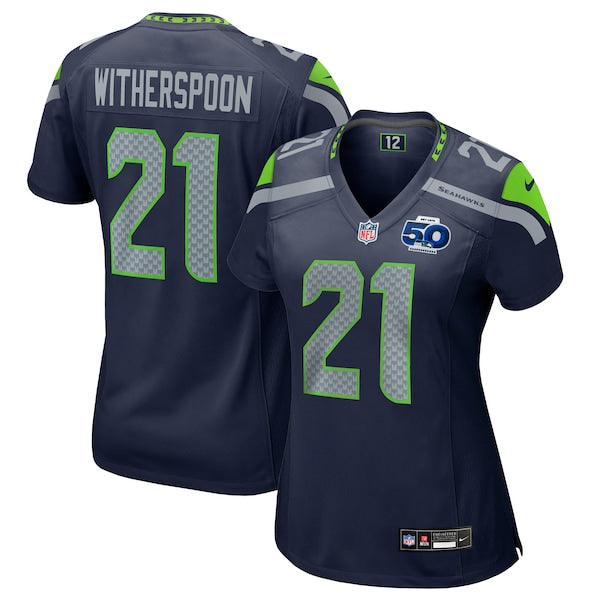 Devon Witherspoon Seattle Seahawks Nike Women's Team 50th Season Game Jersey - College Navy/Royal - Image 2