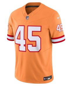 Alternative view of Devin White Tampa Bay Buccaneers Nike Vapor F.U.S.E. Limited Jersey - Orange