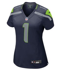 Alternative view of Derion Kendrick Seattle Seahawks Nike Women's Team Game Jersey -  College Navy
