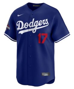 Alternative view of Shohei Ohtani Los Angeles Dodgers Nike 2024 World Series Champions Alternate Limited Player Jersey - Royal