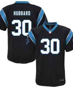 Chuba Hubbard Carolina Panthers Nike Youth Team Game Jersey - Black